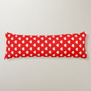 Rood Wit Liefde Hart Patroon Ontwerp Lichaamskussen