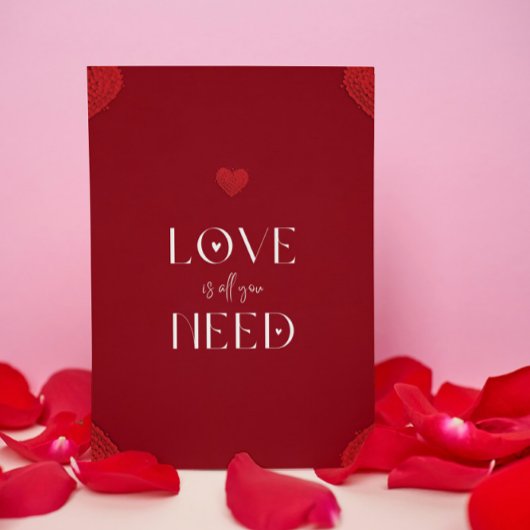 Rood, wit, liefde is alles wat je nodig hebt, roma kaart