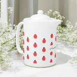 Rood wit lieveheersbeestje Natuur Patroon Elegant Theepot<br><div class="desc">Rood Wit Elegant Lieveheersbeestje Natuur patroontheepot. Gebruik deze sjabloon personaliseren om tekst te wijzigen. Met het gereedschap Bewerken kunt u de tekstkleur wijzigen.</div>