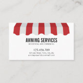 Rood wit luifel diensten schoonmaak professional visitekaartje (Voorkant)