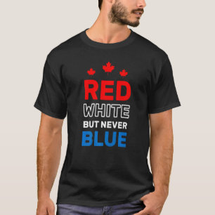 Rood wit, maar nooit blauw vuurwerk om Canadees te T-shirt