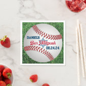 Rood, Wit, Marine Honkbal Bar Mitzvah Servetten 2 (Insitu)