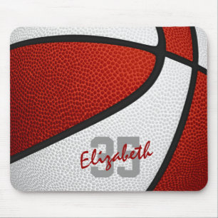 rood wit meisjes jongens sport basketbal muismat
