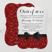 Rood/wit met reserveband Aannodiging tot Afstudere Kaart (Voorkant / Achterkant)