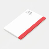 Rood Wit Minimalistische Professional Plain Post-it® Notes (Schuin)