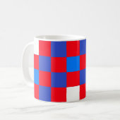 Rood, Wit & Moedig – Onafhankelijkheidsdag Koffiem Koffiemok (Voorkant links)