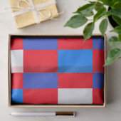 Rood, Wit & Moedig – Patriottisch 4 juli Tissuepapier (Geschenk)