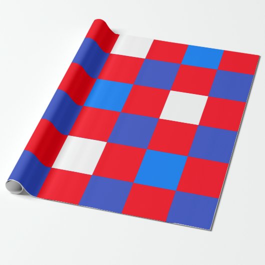 Rood, Wit & Moedig – Patriottische Onafhankelijkhe Cadeaupapier (Uitgerold)