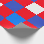 Rood, Wit & Moedig – Patriottische Onafhankelijkhe Cadeaupapier (Hoek)