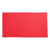 Rood, Wit & Moedig | Tijgerstreep Pillowcase Kussensloop (Achterkant)