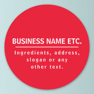 Rood & Wit Multifunctioneel Ronde Sticker