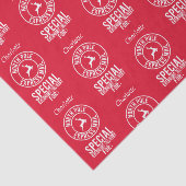 Rood & Wit Naam Van Noordpool Weefselpapier Tissuepapier (Detail)