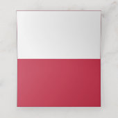 Rood, Wit, Navy Honkbal Bar Mitswa Plaatskaartje (Binnenkant ongevouwen)