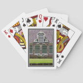rood wit Nederlands windmolenmuseum Pokerkaarten (Achterkant)