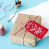 Rood & Wit Noordpool Leveringsnaam Cadeau Label Cadeaulabel