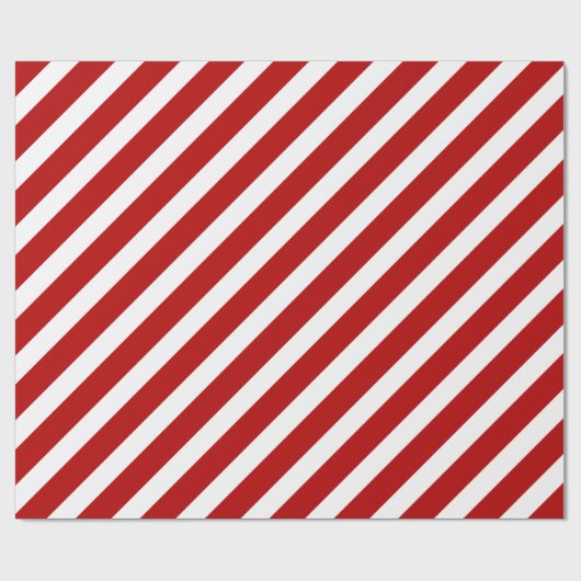 Rood & Wit of Rood & Groen Candy Cane Basics Cadeaupapier (Vlak)