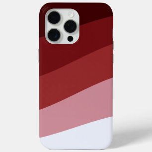 Rood Wit Ombre Wave patroon iPhone 15 Pro Max Hoesje