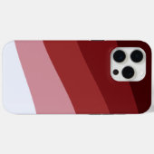 Rood Wit Ombre Wave patroon Case-Mate iPhone Case (Achterkant (horizontaal))