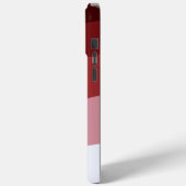 Rood Wit Ombre Wave patroon Case-Mate iPhone Case (Achterkant / Links)