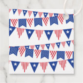 Rood, Wit & Op Komst! 4 juli baby shower Bedankjes Labels (Achterkant)