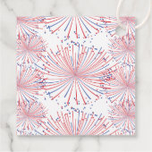 Rood, Wit & Op Komst! Baby Shower 4 juli Bedankjes Labels (Achterkant)
