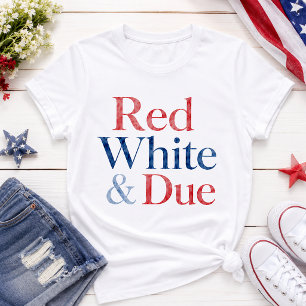 Rood Wit & Op Tijd 4 Juli Zwangere Aanstaande Moed T-shirt