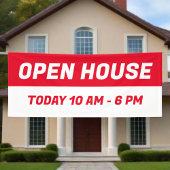 Rood & Wit Open Huis l Onroerend goed Spandoek