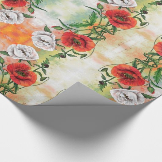 Rood wit papier met vulling (Hoek)