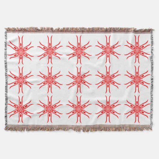 rood wit patroon A 2-22 Deken (Voorkant)
