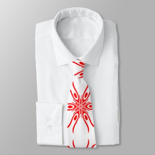 rood wit patroon A 2-22 Stropdas (Gebonden)