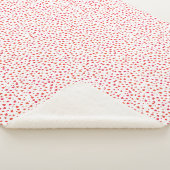 Rood wit patroon harten Valentijnsdag Sherpa Deken (3/4)