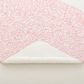 Rood wit patroon harten Valentijnsdag Sherpa Deken (3/4)