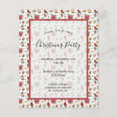 Rood wit patroon met kerstfeest (Voorkant)