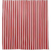 Rood wit piepermint Stripe Design Showgordijn Douchegordijn (Voorkant)