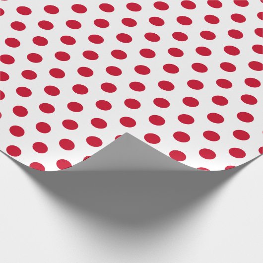 Rood wit pokadot Verpakkingspapier Cadeaupapier (Hoek)