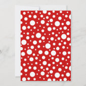 Rood Wit Polka Dots Ladybug Lijst Kinderen Verjaar Kaart (Achterkant)