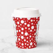 Rood Wit Polka Dots Ladybug Lijst Kinderen Verjaar Papieren Bekers (Links)