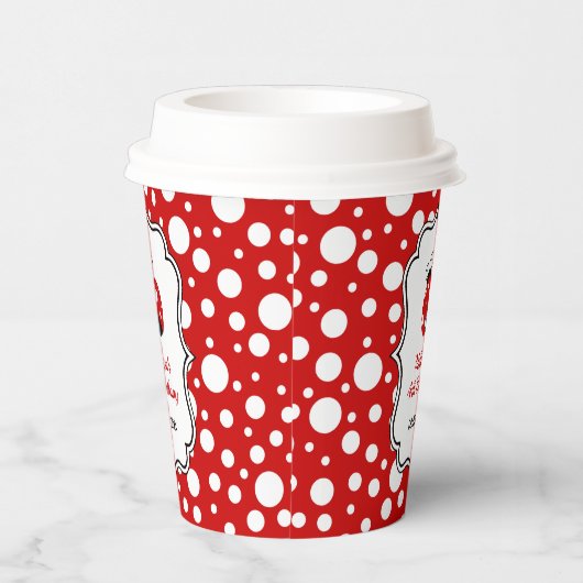 Rood Wit Polka Dots Ladybug Lijst Kinderen Verjaar Papieren Bekers (Rechts)