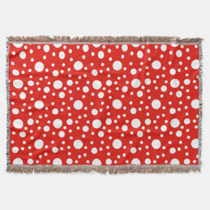 Rood Wit Polka Dots Spot Dekbedovertrek Hoesje Deken