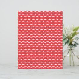 Rood & Wit Polkadots Kerst Scrapbook Papier