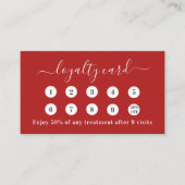 Rood wit qr code business logo klantenkaartje (Voorkant)