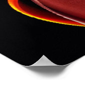 Rood wit roken bespaart leven en afdrukken op tape poster (Hoek)