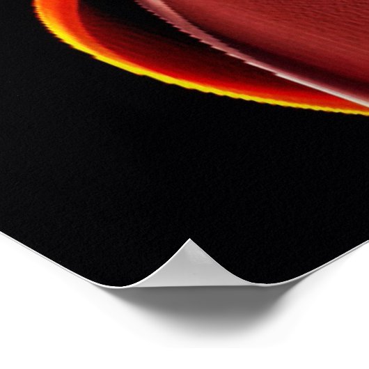 Rood wit roken bespaart leven en afdrukken op tape poster (Hoek)