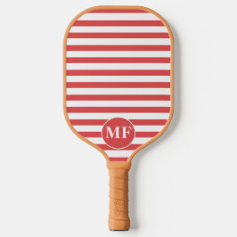 Rood & wit Rood Cabana Strepen Pickleball Paddle