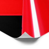 Rood-wit roosterpatroon poster (Hoek)