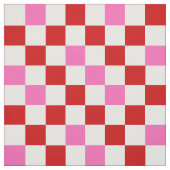 Rood Wit Roze Geruit Patroonontwerp  Stof (Swatch)