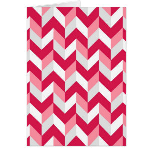 Rood wit roze herringbone Chevron Zigzag Pattern