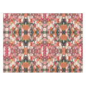 Rood Wit Roze Japans Bloemen Katoen Dineren Tafelkleed (Voorkant (Horizontaal))