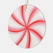 Rood wit roze Snoep Mint Swirl Ornament (Links)