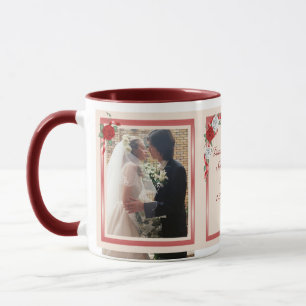 Rood & Wit Rozen Koppels Ringer Mok